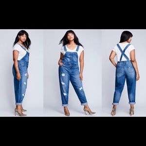 Lane Bryant deconstructed overalls
